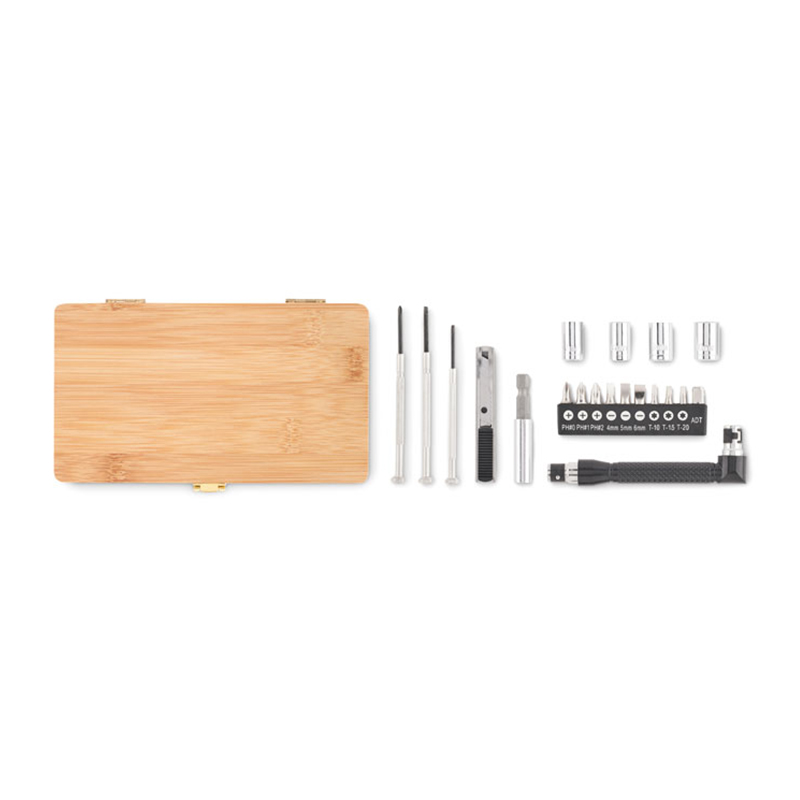 Mallette à outils en bambou - image 3